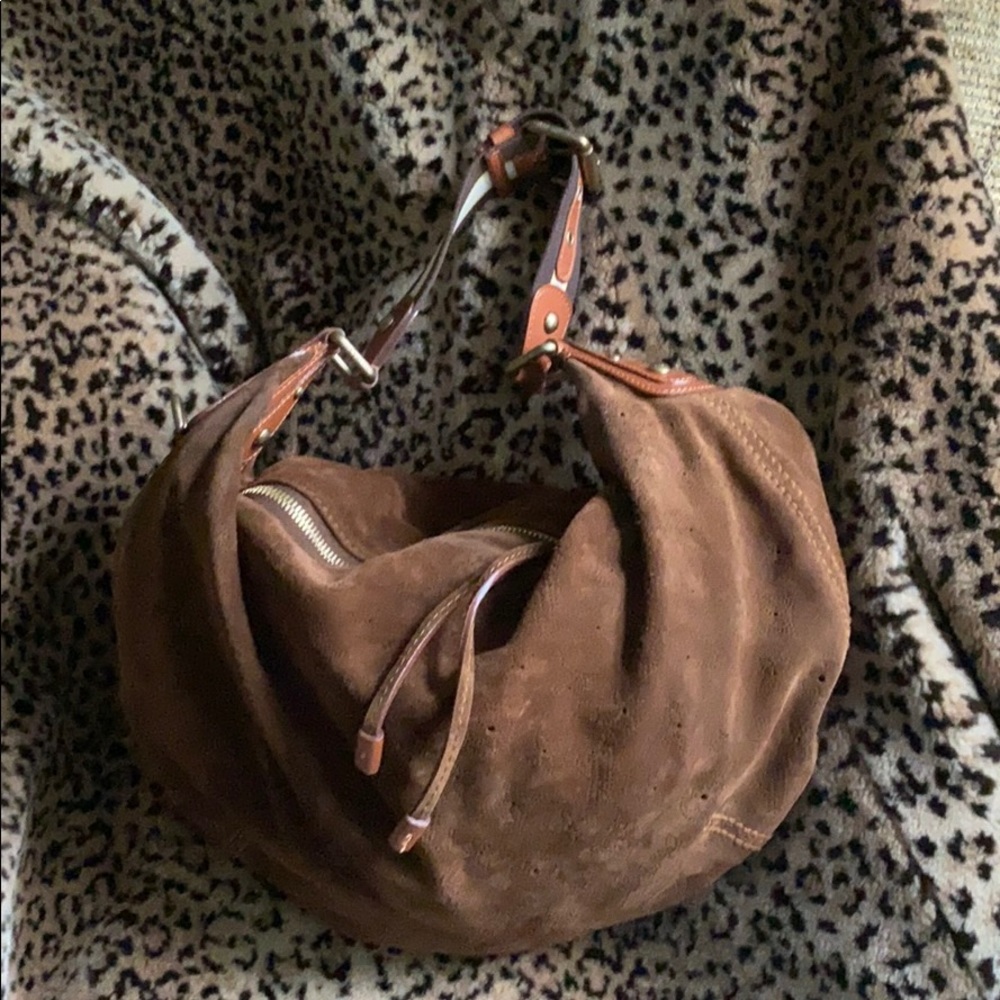 Authentic Louis Vuitton GM Onatah Suede Bag